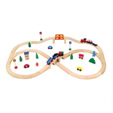 Игрушка Viga Toys Железная дорога 49 деталей (56304) Игрушка Viga Toys Железная дорога 49 деталей (56304)