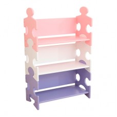 Книжная полка KidKraft Пазл пастельных оттенков (14415)