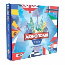 Настольная игра Strateg Lux Монополия мира на украинском (7007) Настольная игра Strateg Lux Монополия мира на украинском (7007)
