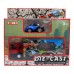 Автотранспортер Funky Toys Быстрое перевозки 1:60 с синей машинкой (FT61051)