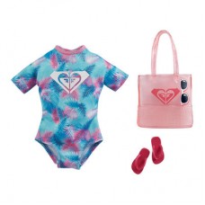 Одежда Barbie Брендовая одежда Купальный костюм и розовая сумка (GWF05/GRD41) Одежда Barbie Брендовая одежда Купальный костюм и розовая сумка (GWF05/GRD41)