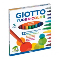 Фломастеры Fila Giotto Turbo color 12 цветов (416000) Фломастеры Fila Giotto Turbo color 12 цветов (416000)