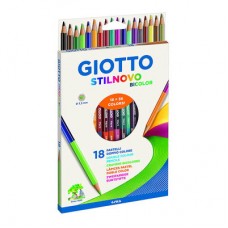 Карандаши цветные Fila Giotto Stilnovo двухсторонние 18 штук (25720000) Карандаши цветные Fila Giotto Stilnovo двухсторонние 18 штук (25720000)