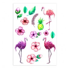 Набор тату для тела Tattooshka Большие фламинго (TH-384) Набор тату для тела Tattooshka Большие фламинго (TH-384)