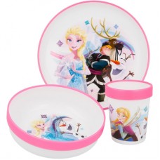 Набор посуды Stor Frozen пластиковый 3 предмета (Stor-17981) Набор посуды Stor Frozen пластиковый 3 предмета (Stor-17981)