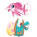 Растущая фигурка Sbabam Dino eggs winter Зимние динозавры (T059-2019)