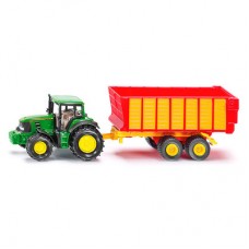 Коллекционная модель Трактор John Deere с силосным прицепом Siku (1650) Коллекционная модель Трактор John Deere с силосным прицепом Siku (1650)