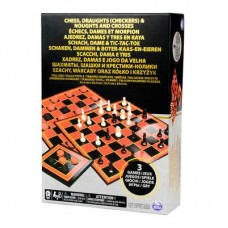 Набор из трех настольных игр Spin Master Шахматы шашки и крестики нолики (SM98377/6033146) Набор из трех настольных игр Spin Master Шахматы шашки и крестики нолики (SM98377/6033146)