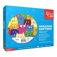 Набор для живописи Rosa Start Счастливые котики по номерам (N00013270) Набор для живописи Rosa Start Счастливые котики по номерам (N00013270)