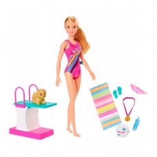 Игровой набор Barbie Тренировка в бассейне (GHK23)