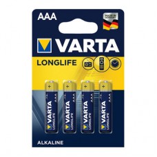 Батарейки VARTA Longlife AAA BLI 4 шт алкалиновые (4008496525072)