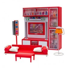 Кукольная мебель Qun Feng Toys Современная комната красная с эффектами (26230) Кукольная мебель Qun Feng Toys Современная комната красная с эффектами (26230)