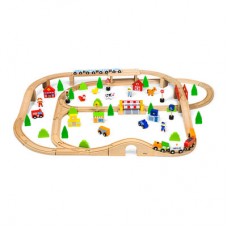 Игрушка Viga Toys Железная дорога 90 деталей (50998) Игрушка Viga Toys Железная дорога 90 деталей (50998)
