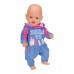 Одежда для пупса Baby born Спортивный костюм голубой (830109-2) Одежда для пупса Baby born Спортивный костюм голубой (830109-2)