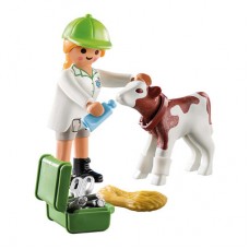 Конструктор Playmobil Special plus Ветеринар с теленком (70252) Конструктор Playmobil Special plus Ветеринар с теленком (70252)
