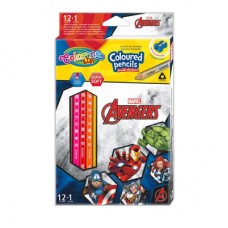 Карандаши цветные Colorino Мстители 13 цветов с точилкой (91390PTR) Карандаши цветные Colorino Мстители 13 цветов с точилкой (91390PTR)