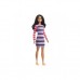 Кукла Barbie Fashionistas Брюнетка с длинными волосами в полосатом платье (FBR37/GYB02) Кукла Barbie Fashionistas Брюнетка с длинными волосами в полосатом платье (FBR37/GYB02)